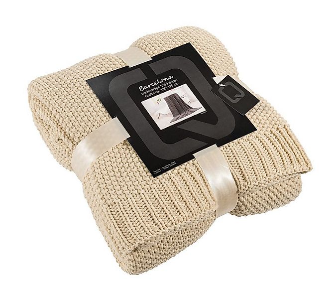 Wohndecke Barcelona, REALLaxx, weiche Strickdecke, 130 x 170 cm, kuschelige günstig online kaufen