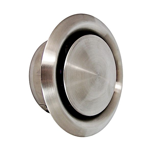 Häusler Edelstahl Tellerventil LG-4512 R Abluftventil DN 125 mit Einbaurahm günstig online kaufen