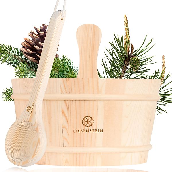 Liebenstein Aufgusskübel Sauna Eimer mit Kelle, günstig online kaufen