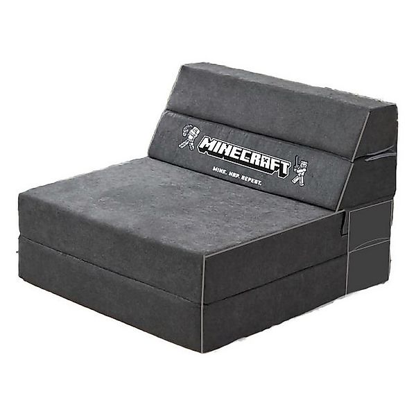 Schlafsofa MINECRAFT, Anthrazit, Stoffbezug, Ausklappbar, Gästebettfunktion günstig online kaufen
