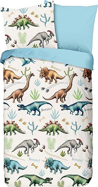 good morning Kinderbettwäsche Kinder-Wendebettwäsche "Dino", Biber, Flanell günstig online kaufen