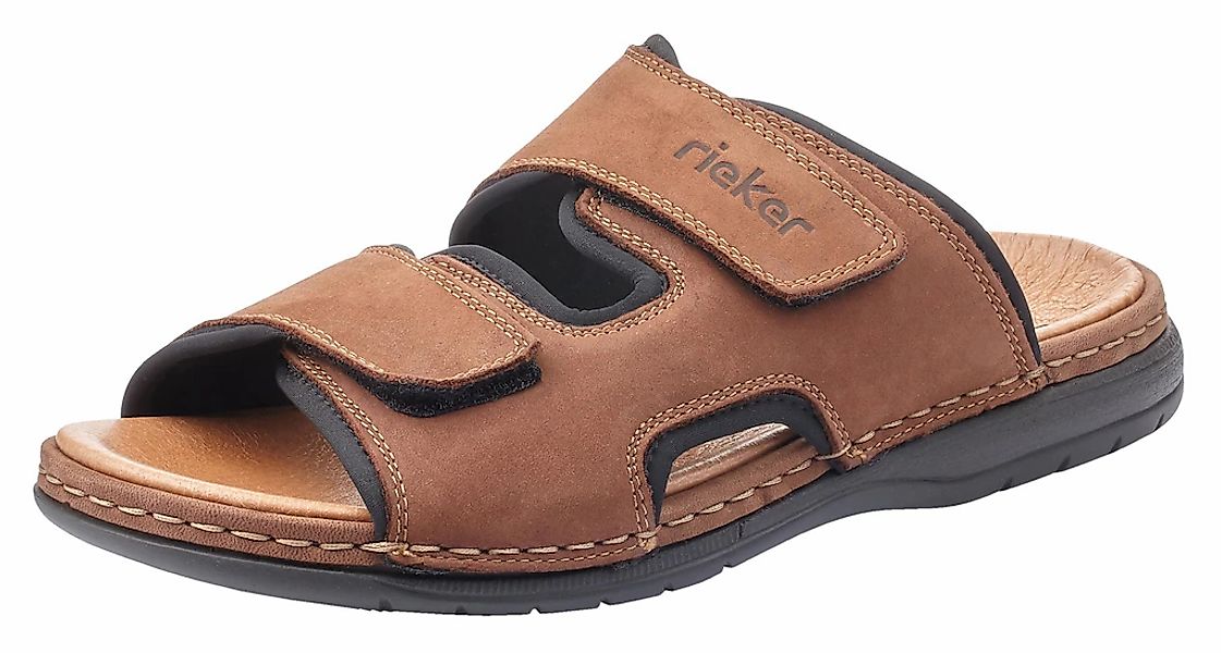 Rieker Pantolette, Hausschuh, Sommerschuh, Urlaubschuh mit dezentem Logosch günstig online kaufen