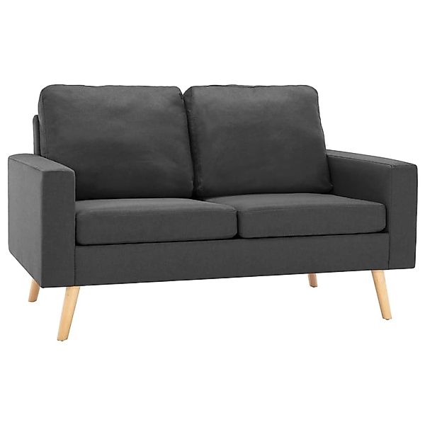 vidaXL 2-Sitzer-Sofa Dunkelgrau Stoff Modell 5 günstig online kaufen