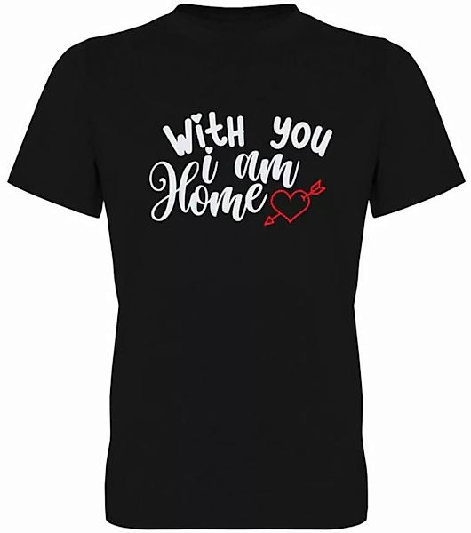 G-graphics T-Shirt With you I am home Herren T-Shirt, mit trendigem Frontpr günstig online kaufen