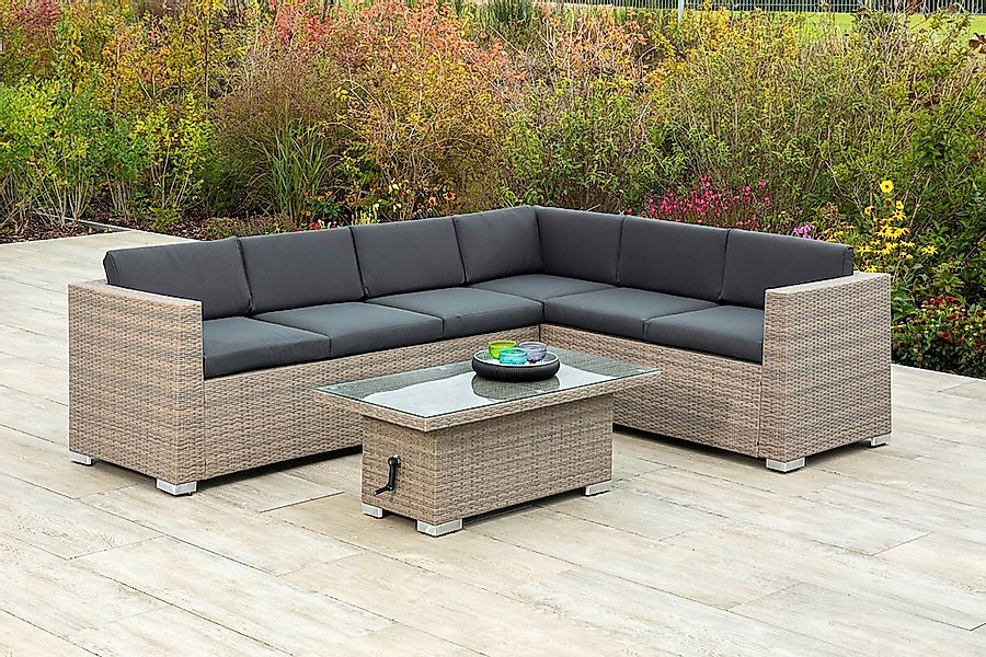 Merxx Bellante Garteneck-Set inkl. Höhenverstellbaren Tisch günstig online kaufen