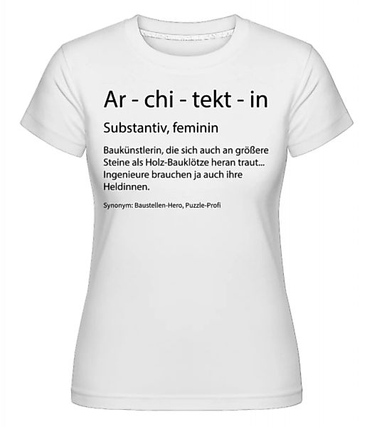 Architektin Quatsch Duden · Shirtinator Frauen T-Shirt günstig online kaufen