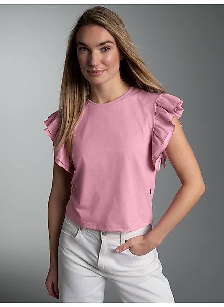 Trigema T-Shirt "TRIGEMA Volant Shirt" 1 günstig online kaufen