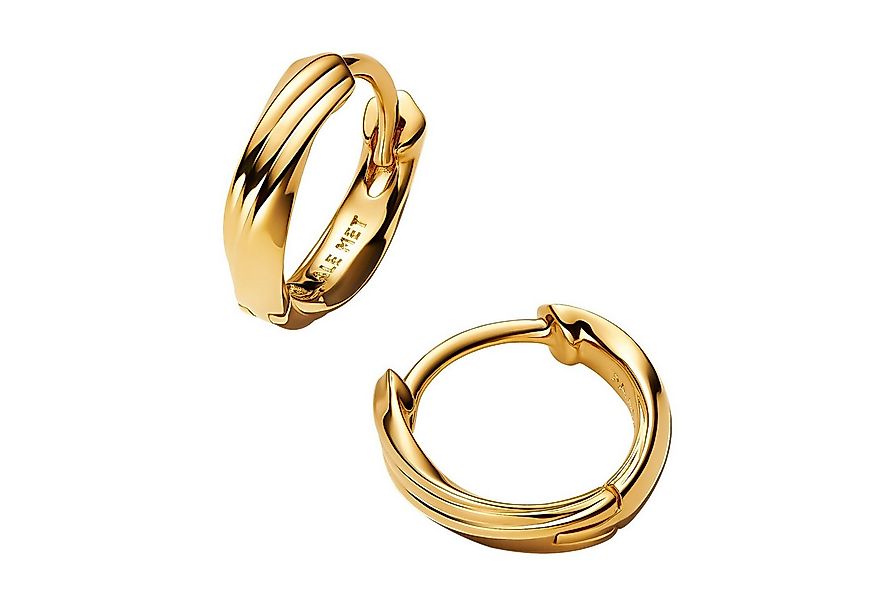 Pandora Paar Creolen Damen-Huggies Gedreht Goldfarben günstig online kaufen