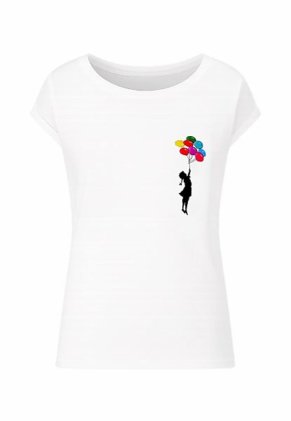 Merchcode Kurzarmshirt "Merchcode Damen Ladies Girl Floating Away T-Shirt" günstig online kaufen