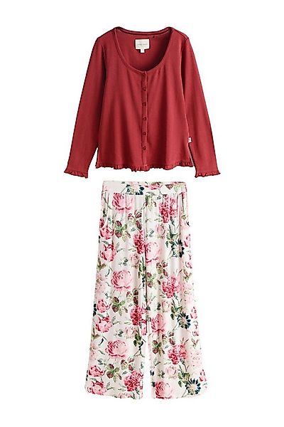 LAURA ASHLEY Pyjama Laura Ashley Langarm-Schlafanzug, Pointelle (2 tlg) günstig online kaufen