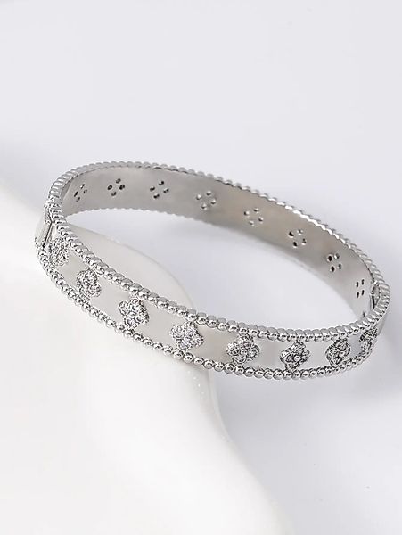 ROUGEMONT Armreif Glücksbringer Damen Armreif Kleeblatt günstig online kaufen