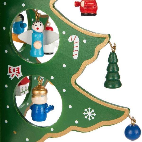 BRUBAKER Weihnachtsfigur Mini Weihnachtsbaum aus Holz günstig online kaufen