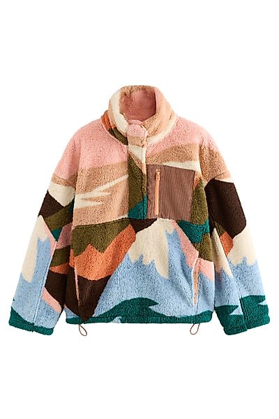 Next Fleecejacke Borg-Fleece mit halben Reißverschluss günstig online kaufen