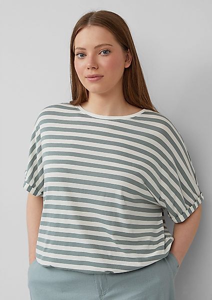 QS Kurzarmshirt Locker geschnittenes T-Shirt aus günstig online kaufen