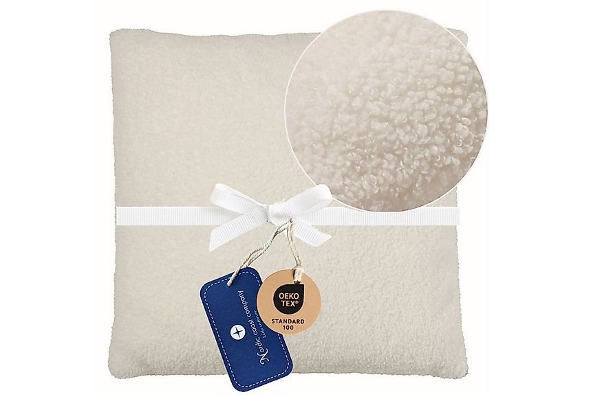 Nordic Coast Company Dekokissen Teddy Bouclé Stoff - Kissen inkl. Füllung, günstig online kaufen