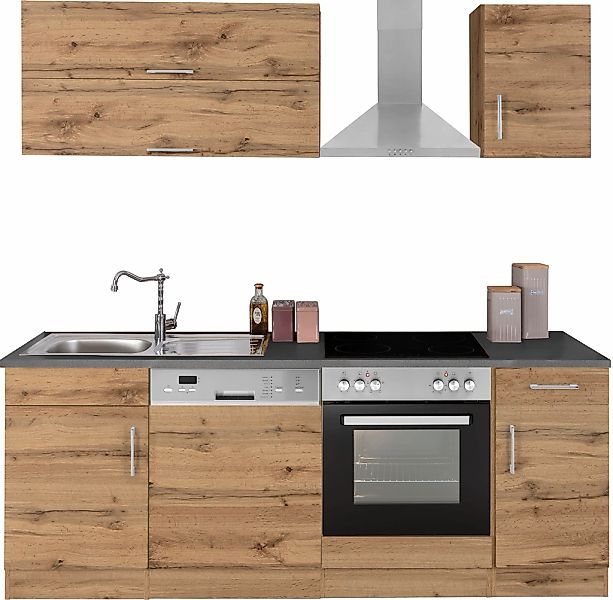 KOCHSTATION Küchenzeile "KS-Colmar" ohne E-Geräte, Breite 210 cm günstig online kaufen