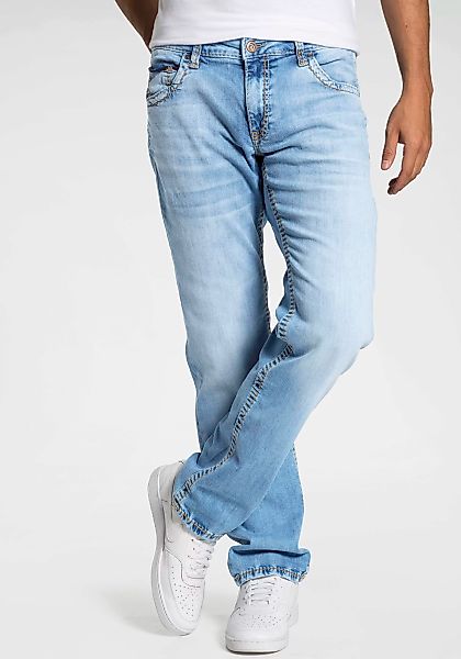 CAMP DAVID Loose-fit-Jeans, mit markanten Nähten und Stretch günstig online kaufen