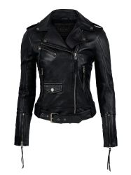 trueprodigy Lederjacke Milena Bikerjacke mit Reißverschlussdetails günstig online kaufen
