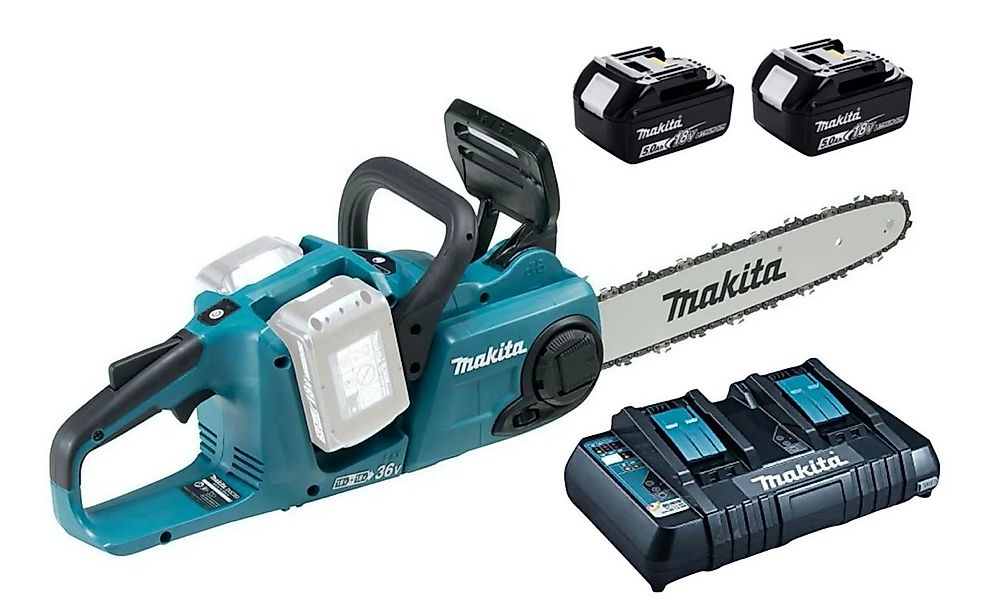 Makita Akku-Kettensäge Makita DUC353PT2 Akku-Kettensäge+2x Akku 5.0Ah+Schne günstig online kaufen