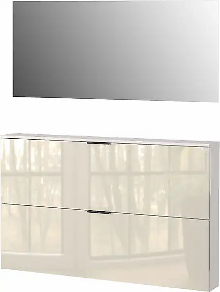 GERMANIA Garderoben-Set »Valega«, (2 St.), inkl. Schuhschrank mit Glasfront günstig online kaufen