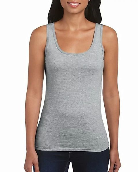 Gildan Tanktop Gildan Damen Tank Top Longshirt Top Shirt Baumwolle Hemd Str günstig online kaufen