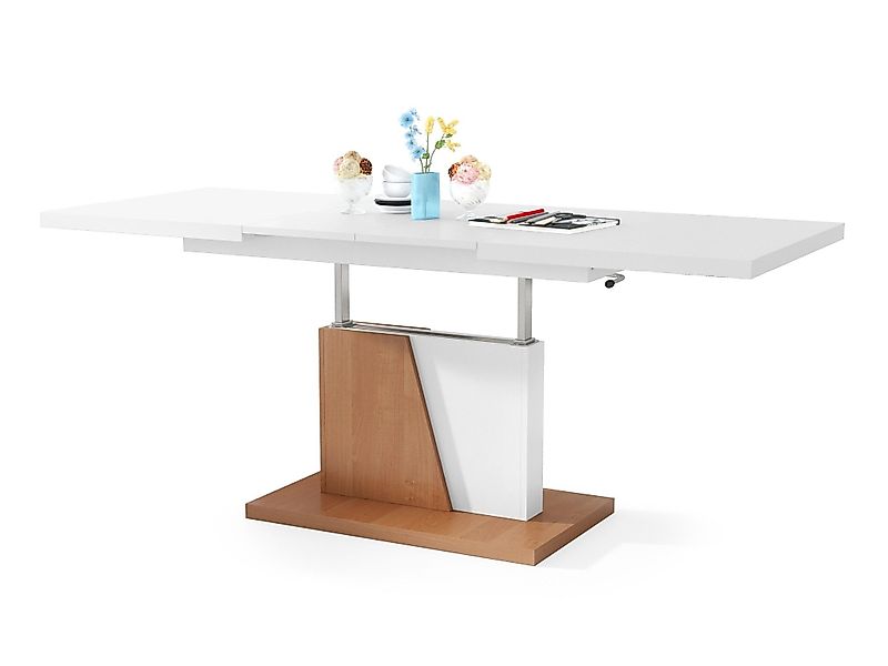 Mazzoni Couchtisch Grand Noir Weiß matt günstig online kaufen