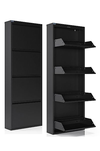 Kaufexpress GmbH Schuhschrank Metall-Schuhregal mit 4 günstig online kaufen