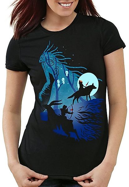 style3 T-Shirt Mononoke Vollmond wolf prinzessin mononoke anime studio ghib günstig online kaufen