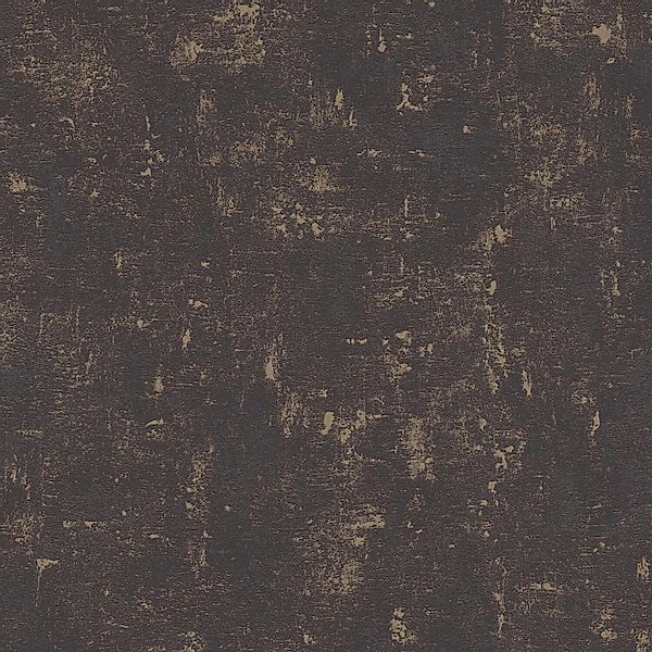 PROFHOME 395115-GU Spachtel Putz Tapete Struktur schimmernd Schwarz Gold 0, günstig online kaufen