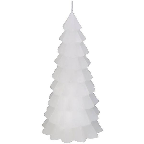XMAS-Tree Kerze Weiß 10x10x20cm günstig online kaufen