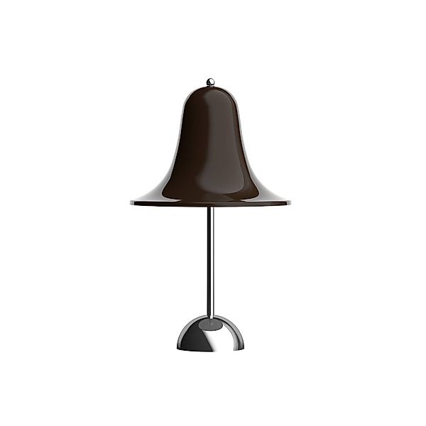 Verpan LED-Akku-Tischleuchte Pantop, braun, Höhe 30 cm, IP44 günstig online kaufen