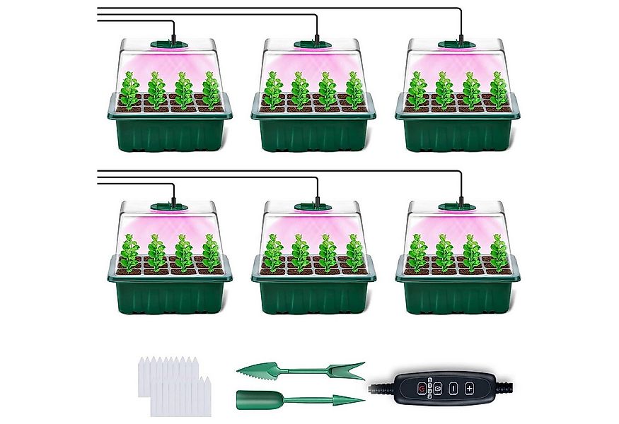 Sunicol Gewächshaus Mini gewächshaus, 4/5/6 Stück Zimmergewächshau Anzuchtk günstig online kaufen