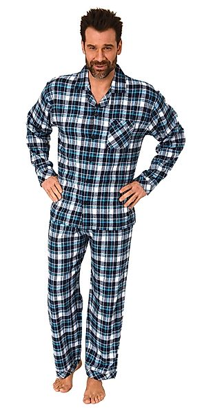 Normann Pyjama Normann Herren Flanell Schlafanzug günstig online kaufen