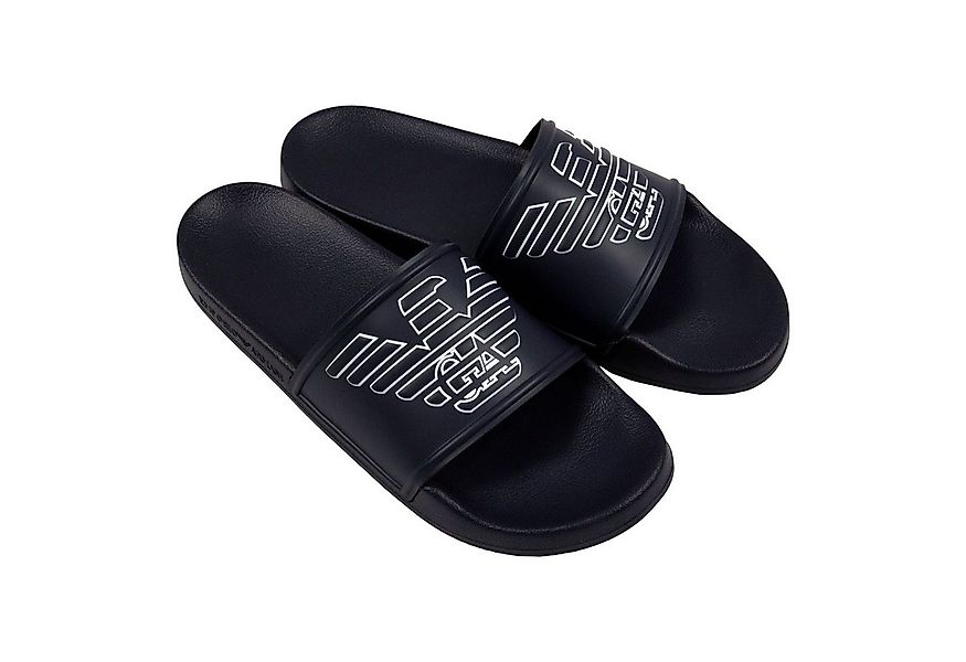 Emporio Armani Badeschuh Badepantolette mit Adler in Relief-Optik günstig online kaufen