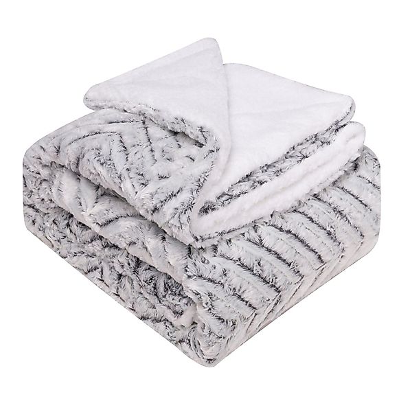 Rosnek Tagesdecke Doppellagig, warm, zottelig, dick, günstig online kaufen