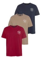 H.I.S T-Shirt Packung, 3er-Pack, 3 Stk. tlg. schmal geschnitten, bedrucktes günstig online kaufen