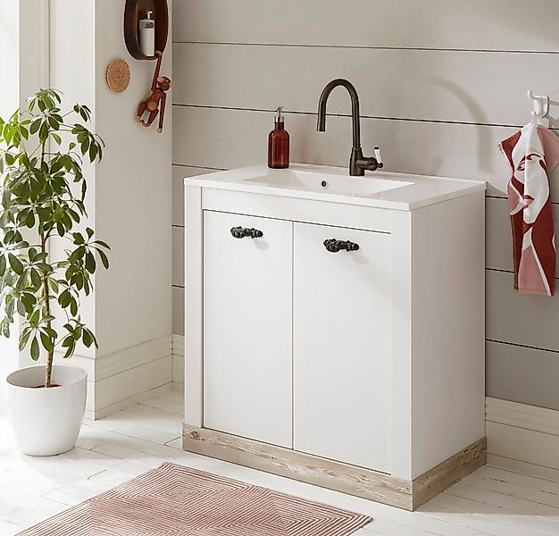 Home affaire Waschtisch "Florenz, Waschbeckenunterschrank inkl. Waschbecken günstig online kaufen