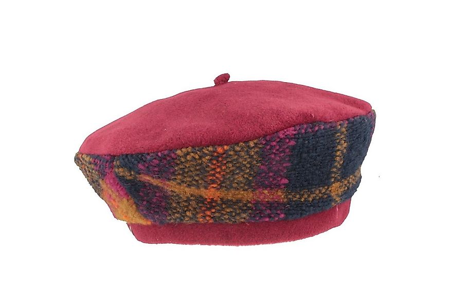 MtM Baskenmütze warme Fleece Winter-Baskenmütze mit Multicolor Wollstoff günstig online kaufen