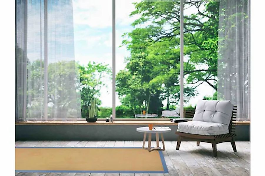 carpetfine Sisalteppich »Sisal«, rechteckig, 5 mm Höhe, mit farbiger Bordür günstig online kaufen