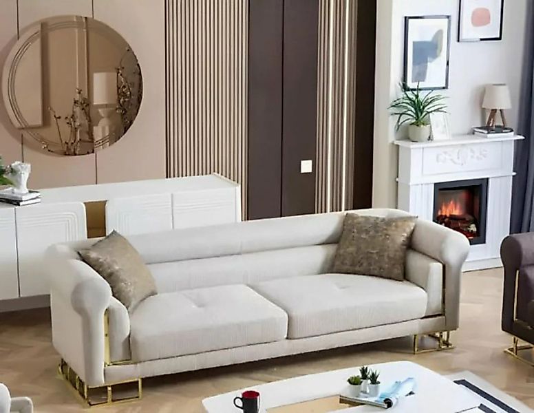 Xlmoebel Sofa 3-Sitzer Stoffsofa für das moderne Wohnzimmer in luxuriösem W günstig online kaufen