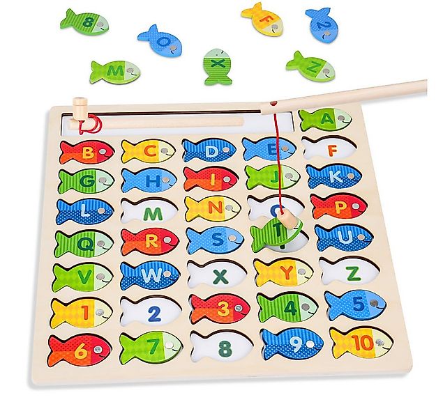 CLTYQ Lernspielzeug Montessori Spielzeug ab 3 4 5Jahre Magnetische Angelspi günstig online kaufen