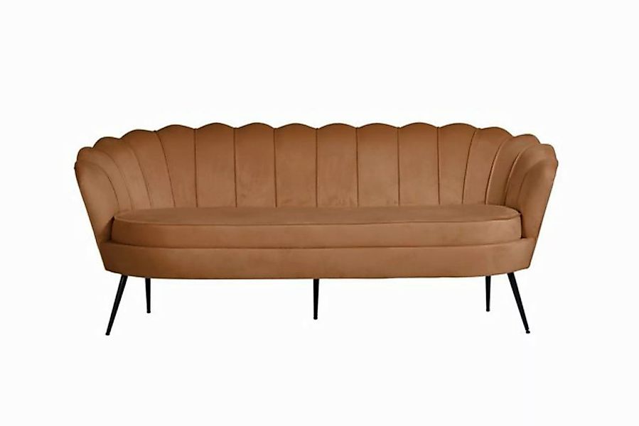 ebuy24 Sofa Nice Sofa 3 Personen velour cognac Farben. günstig online kaufen