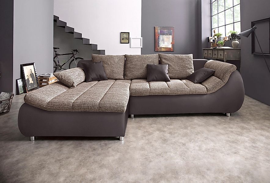 INOSIGN Ecksofa Imola elegant und bequem, günstig online kaufen