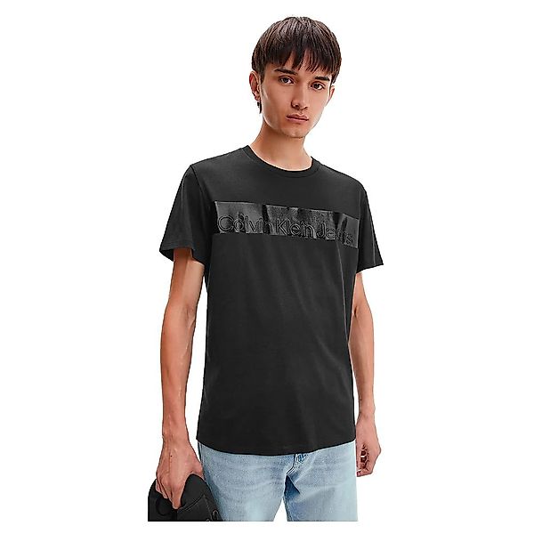Calvin Klein Jeans Shiny Institutional Blocking Kurzärmeliges T-shirt L Ck günstig online kaufen