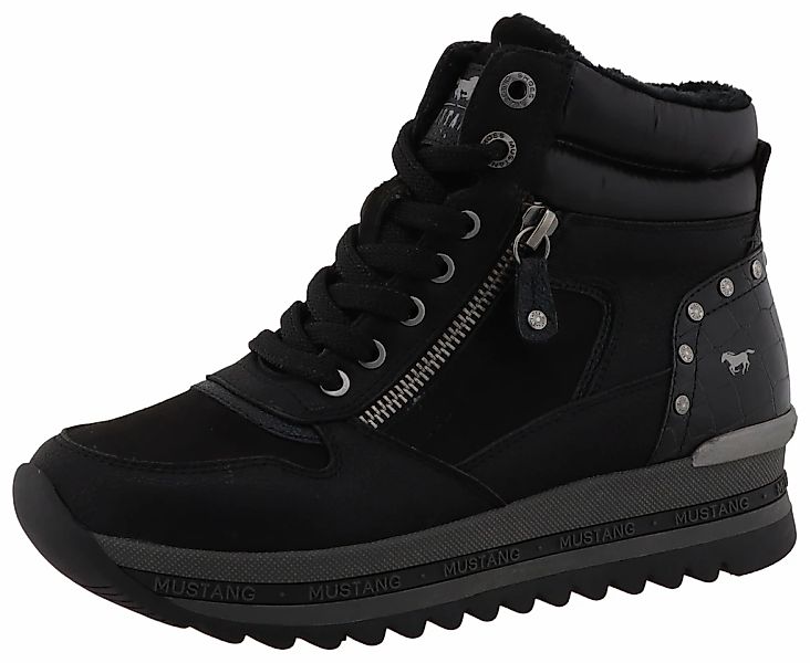 Mustang Shoes Winterboots "Urbana" Plateausneaker, Winterboots mit Warmfutt günstig online kaufen