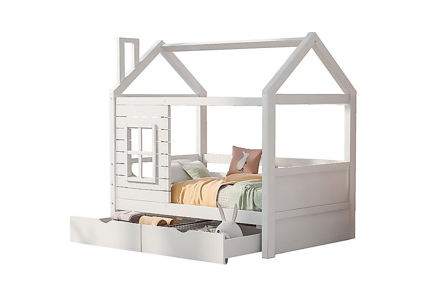 HAUSS SPOLE Kinderbett Kinderbett Holzbett Einzelbett Hausbett Bettrahmen m günstig online kaufen