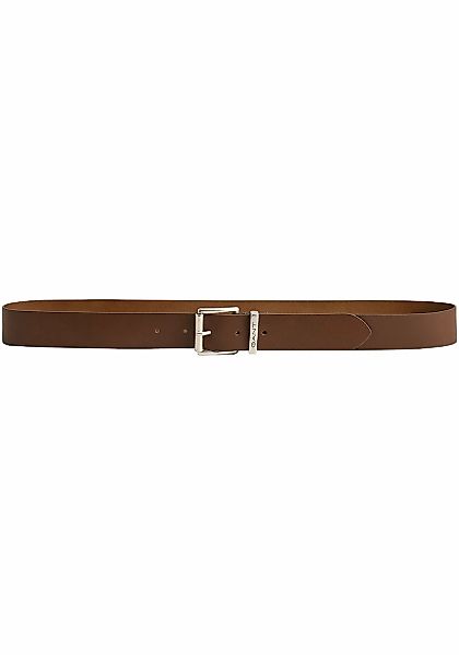 Gant Ledergürtel "LOGO LEATHER BELT", mit silberner Schnalle, Dornschließe, günstig online kaufen