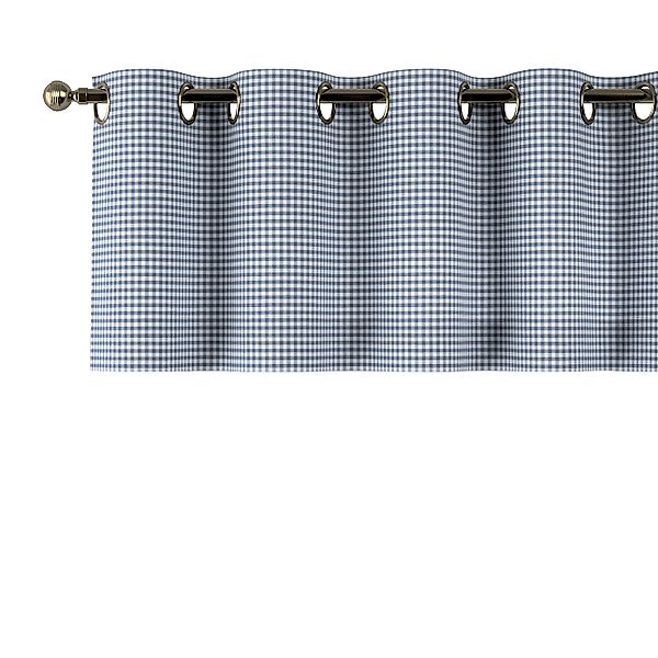 Kurzgardine mit Ösen, marinenblau-ecru , 130 x 40 cm, Quadro (136-00) günstig online kaufen