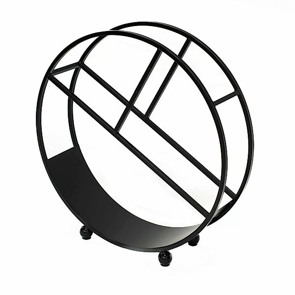 Westmann Stahl Kaminholzregal Osiris Schwarz 80x82 cm günstig online kaufen