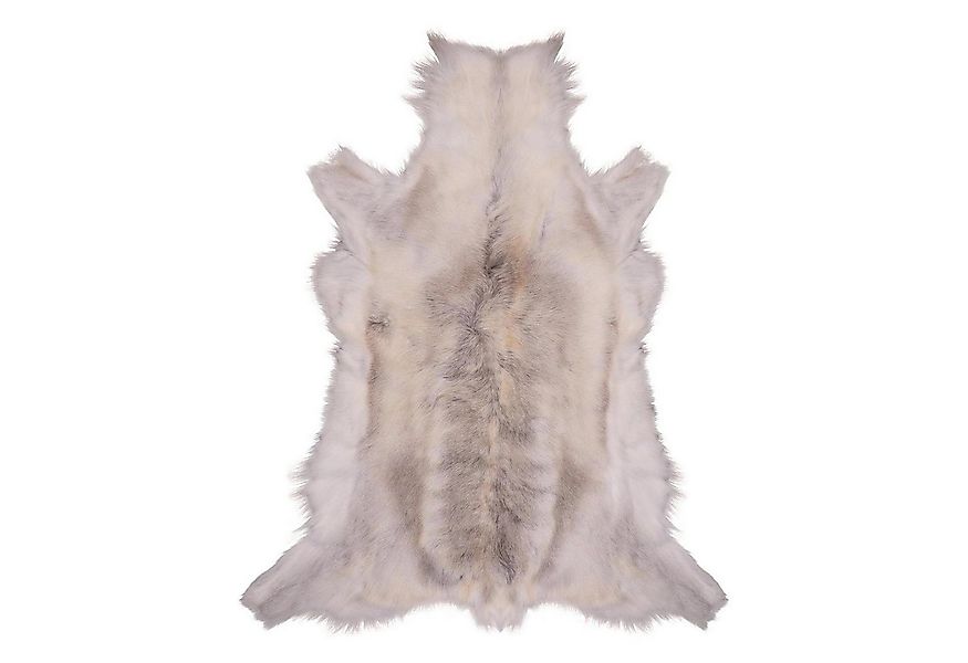 Livorio Fellteppich Rentierfell, hell, Größe L, Länge: 110-135 cm, original günstig online kaufen
